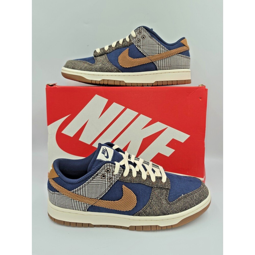 Nike Dunk Low PRM Tweed Corduroy FQ8746 410 Mens 9 Womens 10.5 NIB